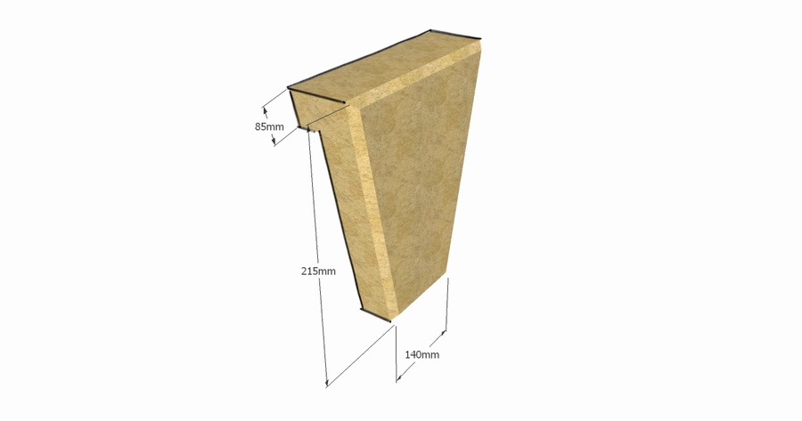 Chamfered 215mm Keystone