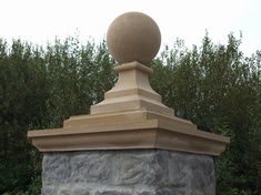 Complete Pillar Set with 21" Decorative Flat Top