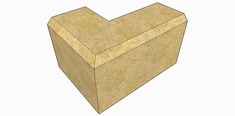 Bevel Edged Quoin Block